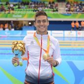 El nadador español y ganador de oro, Israel Oliver