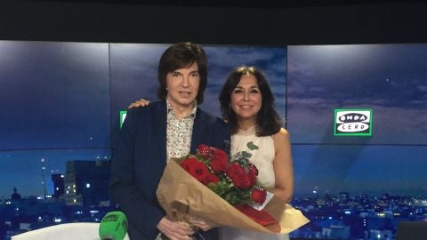 Camilo Sesto con Isabel Gemio