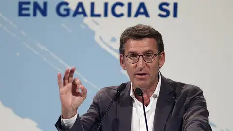 Alberto Núñez Feijóo, protagoniza el acto electoral central de la jornada Alberto Núñez Feijóo, protagoniza el acto electoral central de la jornada