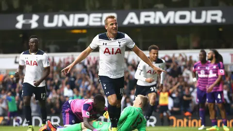 Harry Kane celebra su gol ante el Sunderland Harry Kane celebra su gol ante el Sunderland