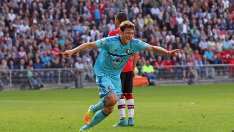 El Feyenoord celebra un gol