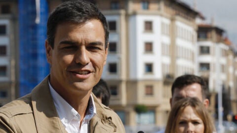 Pedro S&aacute;nchez en un mitin