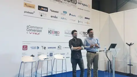 Emilio Sánchez y Toño Sangrador en el eShow Emilio Sánchez y Toño Sangrador en el eShow