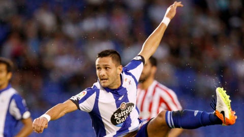 El delantero del Depor, Florin Andone. 
