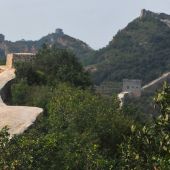 Zona pavimentada de la Muralla China