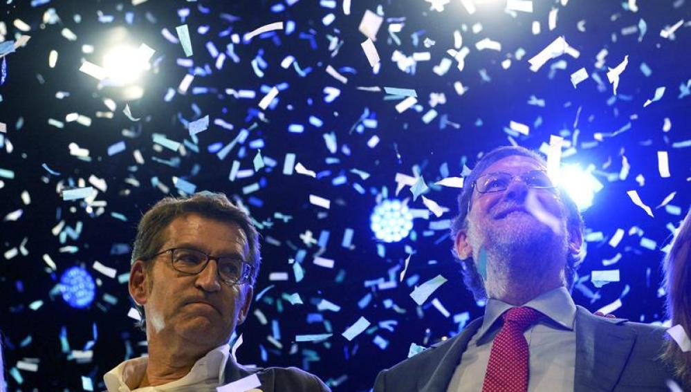 Mariano Rajoy apoya al candidato popular en las elecciones gallegas