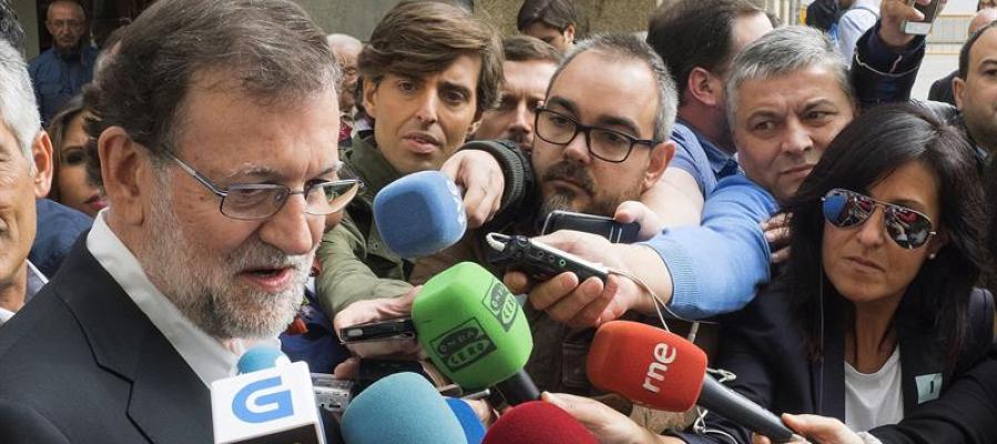 El presidente del PP y del Gobierno en funciones, Mariano Rajoy, en Vitoria El presidente del PP y del Gobierno en funciones, Mariano Rajoy, en Vitoria