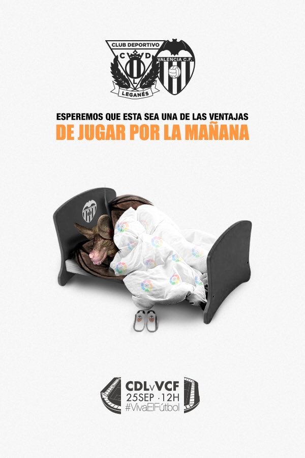 Un murciélago dormido, reclamo del Leganés Un murciélago dormido, reclamo del Leganés