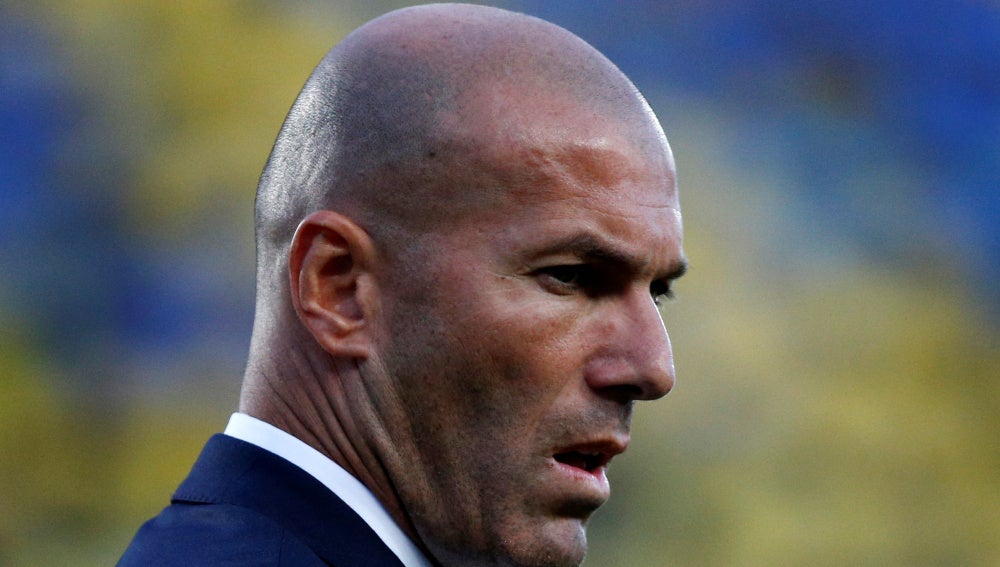 Zinedine Zidane, durante el partido contra Las Palmas
