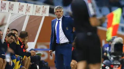 Quique Setién, técnico de Las Palmas Quique Setién, técnico de Las Palmas