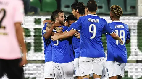 La Juventus celebra un gol La Juventus celebra un gol