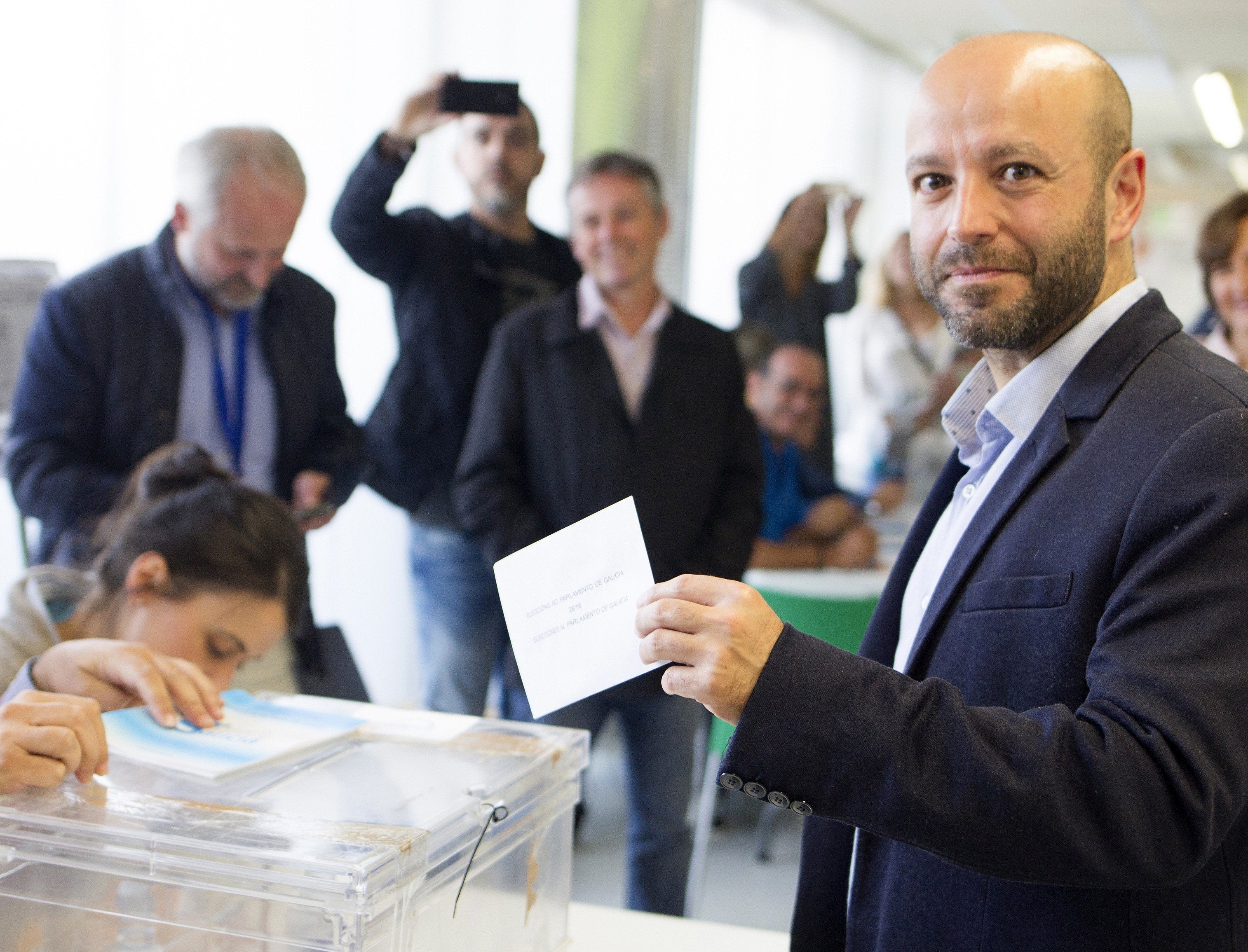 Luis Villares espera un histórico "récord de participación" Luis Villares espera un histórico "récord de participación"