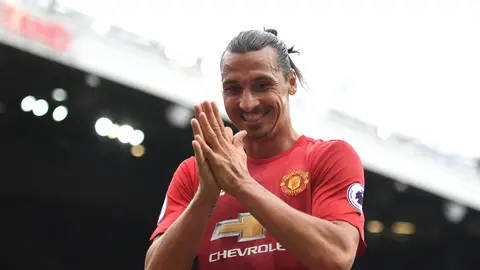 Ibrahimovic, con el Manchester United Ibrahimovic, con el Manchester United