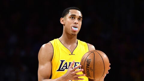 Jordan Clarkson, durante un partido con los Lakers