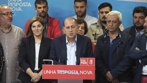 Leiceaga en rueda de prensa Leiceaga en rueda de prensa