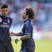 Casemiro y Marcelo, en un partido del Real Madrid