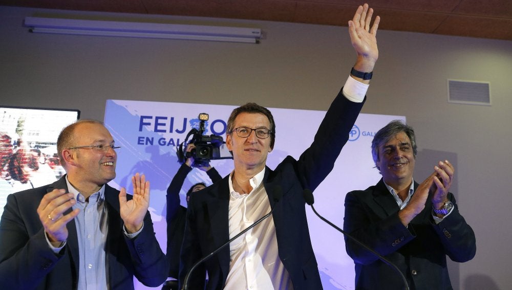 Alberto Núñez Feijóo, vencedor de las elecciones gallegas de 2012