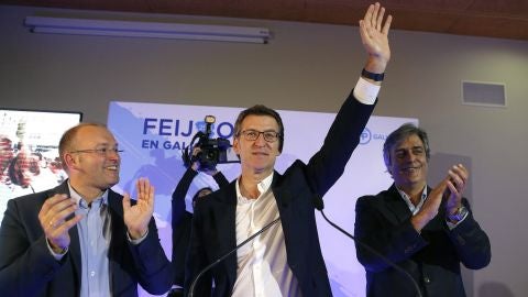 Alberto N&uacute;&ntilde;ez Feij&oacute;o, vencedor de las elecciones gallegas de 2012