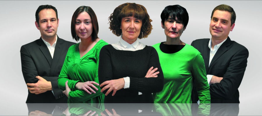 Fran Díez, Alicia Real, Teresa Díez, María Gómez y Javier Barbero Fran Díez, Alicia Real, Teresa Díez, María Gómez y Javier Barbero