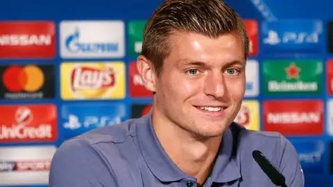 Toni Kroos, en rueda de prensa previa al partido de Champions League ante el Borussia Toni Kroos, en rueda de prensa previa al partido de Champions League ante el Borussia