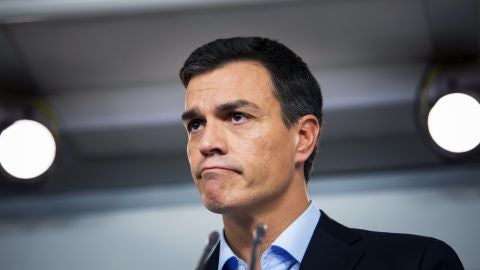 Pedro S&aacute;nchez durante la rueda de prensa