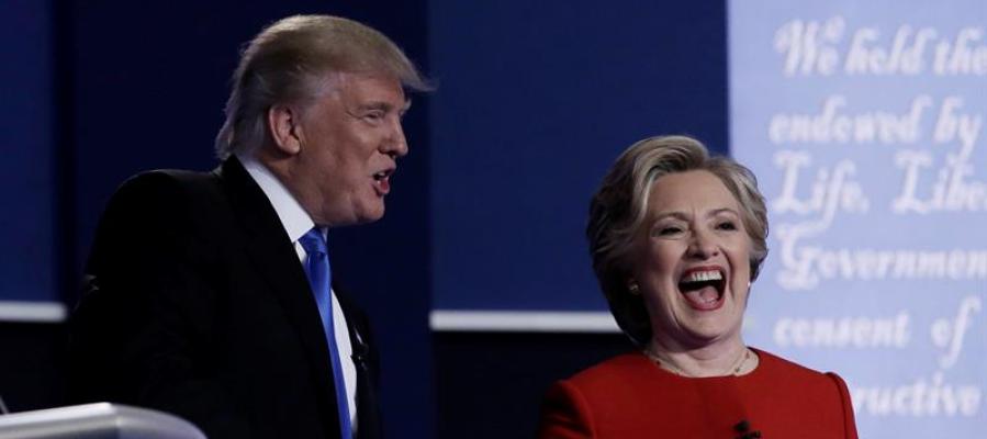 Donald Trump y Hillary Clinton, en el debate presidencial Donald Trump y Hillary Clinton, en el debate presidencial