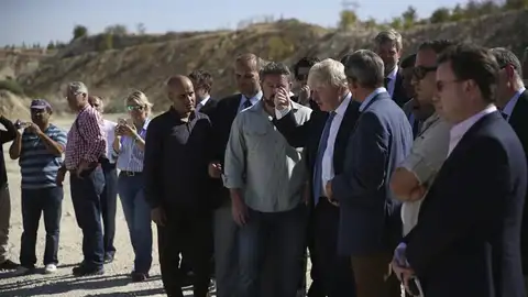 El ministro de Exteriores británico, Boris Johnson, visita a un campamento de refugiados sirios en Nizip, Turquía El ministro de Exteriores británico, Boris Johnson, visita a un campamento de refugiados sirios en Nizip, Turquía