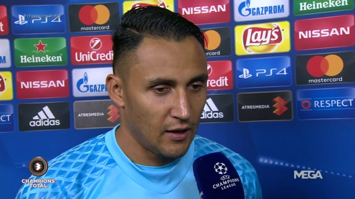 Keylor Navas: "Como jugadores del Real Madrid queríamos ser primeros" Keylor Navas: "Como jugadores del Real Madrid queríamos ser primeros"