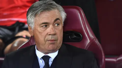 Carlo Ancelotti en el Vicente Calderón. Carlo Ancelotti en el Vicente Calderón.