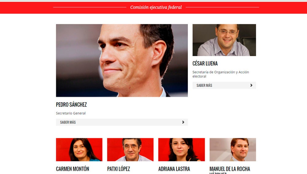 Página web del PSOE