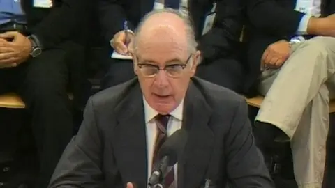 Rodrigo Rato durante su declaración Rodrigo Rato durante su declaración