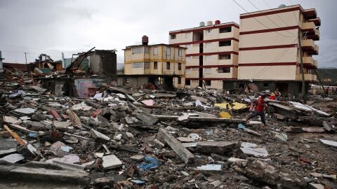 Los destrozos y estragos causados por el paso del hurac&aacute;n Matthew en Baracoa, provincia de Guant&aacute;namo (Cuba)