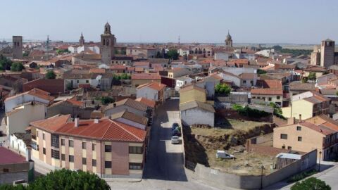 Vista a&eacute;rea de Ar&eacute;valo (&Aacute;vila)