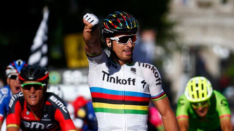 Peter Sagan, actual campe&oacute;n del mundo de ciclismo en ruta