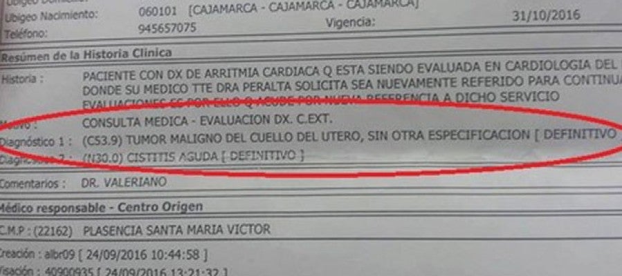 Diagnostico erróneo de un anciano en perú Diagnostico erróneo de un anciano en perú