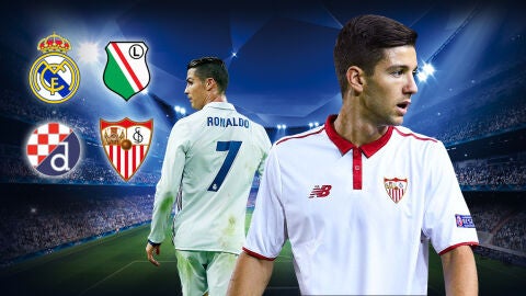 Real Madrid - Legia y Dinamo Zagreb - Sevilla