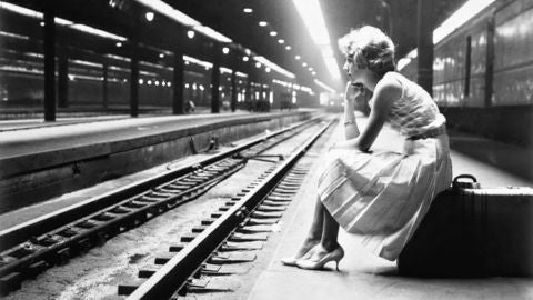 Esperando el tren