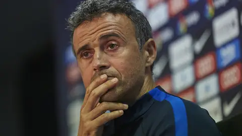 Luis Enrique, en rueda de prensa Luis Enrique, en rueda de prensa