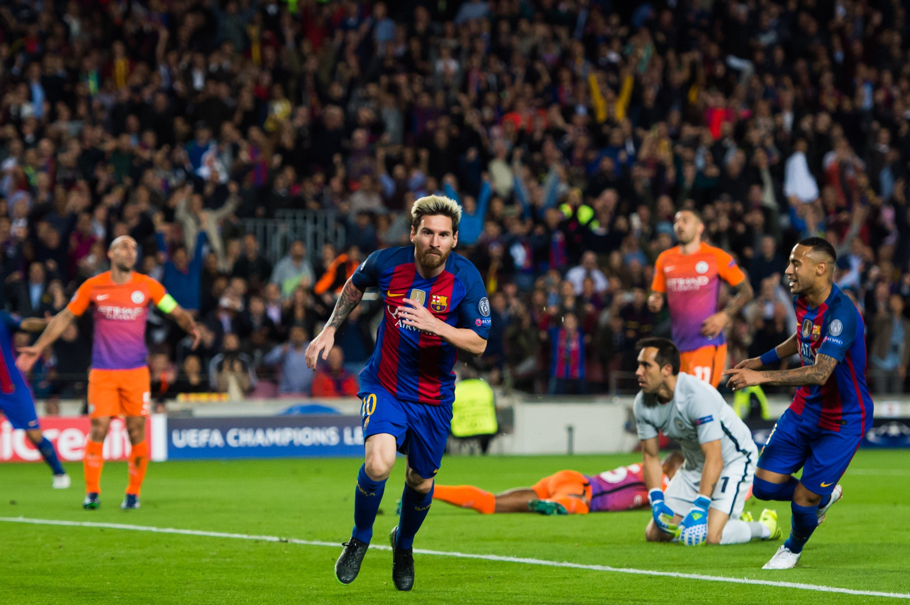 Messi amarga con un Hat-Trick el regreso de Guardiola al Camp Nou Messi amarga con un Hat-Trick el regreso de Guardiola al Camp Nou