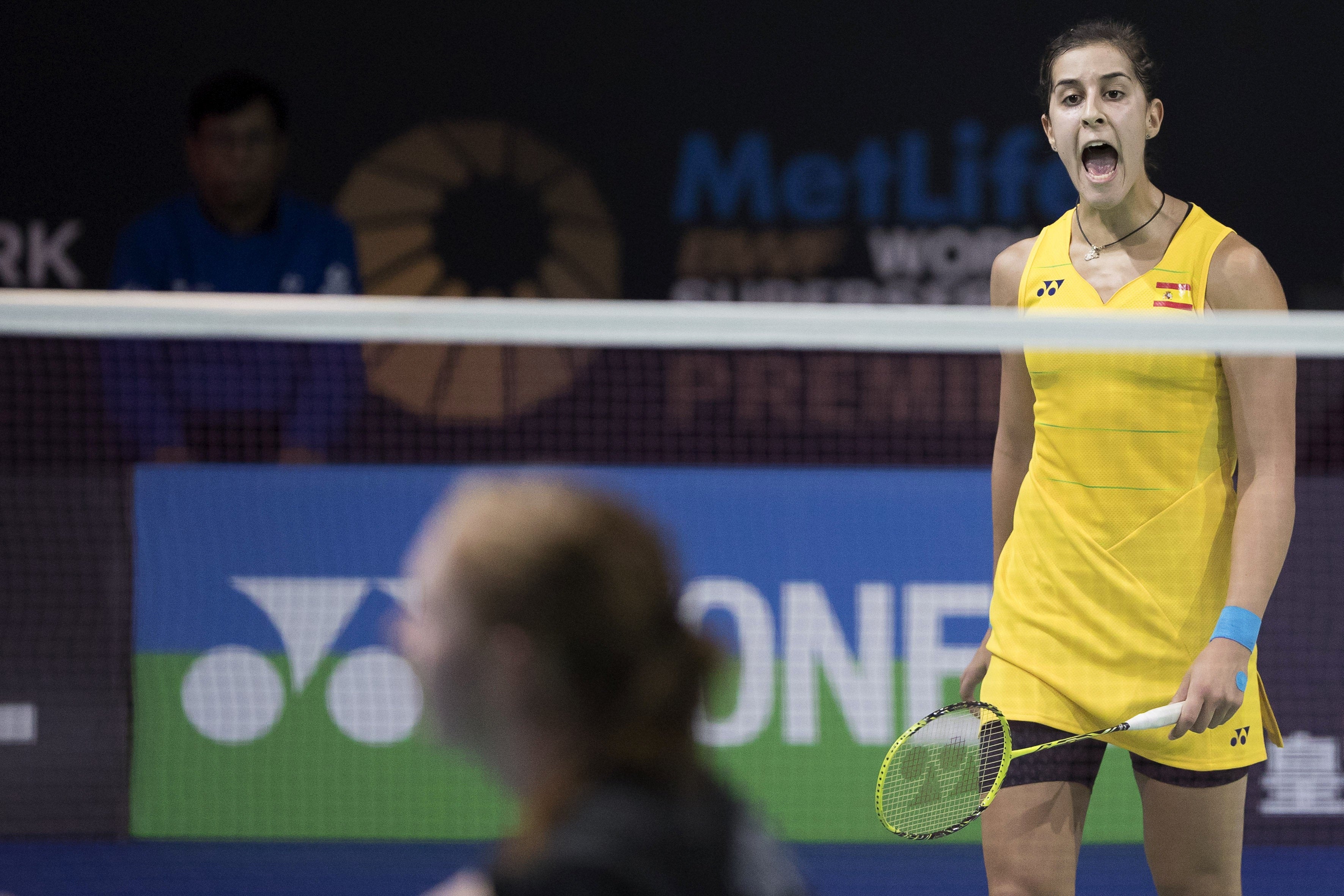 Carolina Marín regresa a la competición con una ajustada victoria en el Abierto de Dinamarca Carolina Marín regresa a la competición con una ajustada victoria en el Abierto de Dinamarca