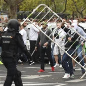 Los aficionados del Legia, antes del partido contra el Real Madrid Los aficionados del Legia, antes del partido contra el Real Madrid