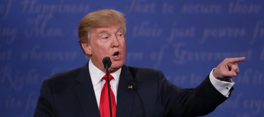 El candidato a la Presidencia de EEUU por el partido Republicano, Donald Trump, durante el debate El candidato a la Presidencia de EEUU por el partido Republicano, Donald Trump, durante el debate