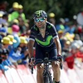 Valverde, en una etapa del Tour de Francia