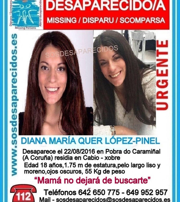 Un año sin Diana Quer, desaparecida mientras veraneaba en A Pobra do Caramiñal Un año sin Diana Quer, desaparecida mientras veraneaba en A Pobra do Caramiñal
