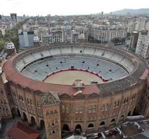 Vista de la plaza de toros de la Monumental de Barcelona Vista de la plaza de toros de la Monumental de Barcelona