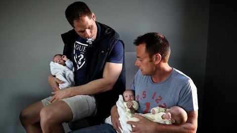 Una familia de padres homosexuales