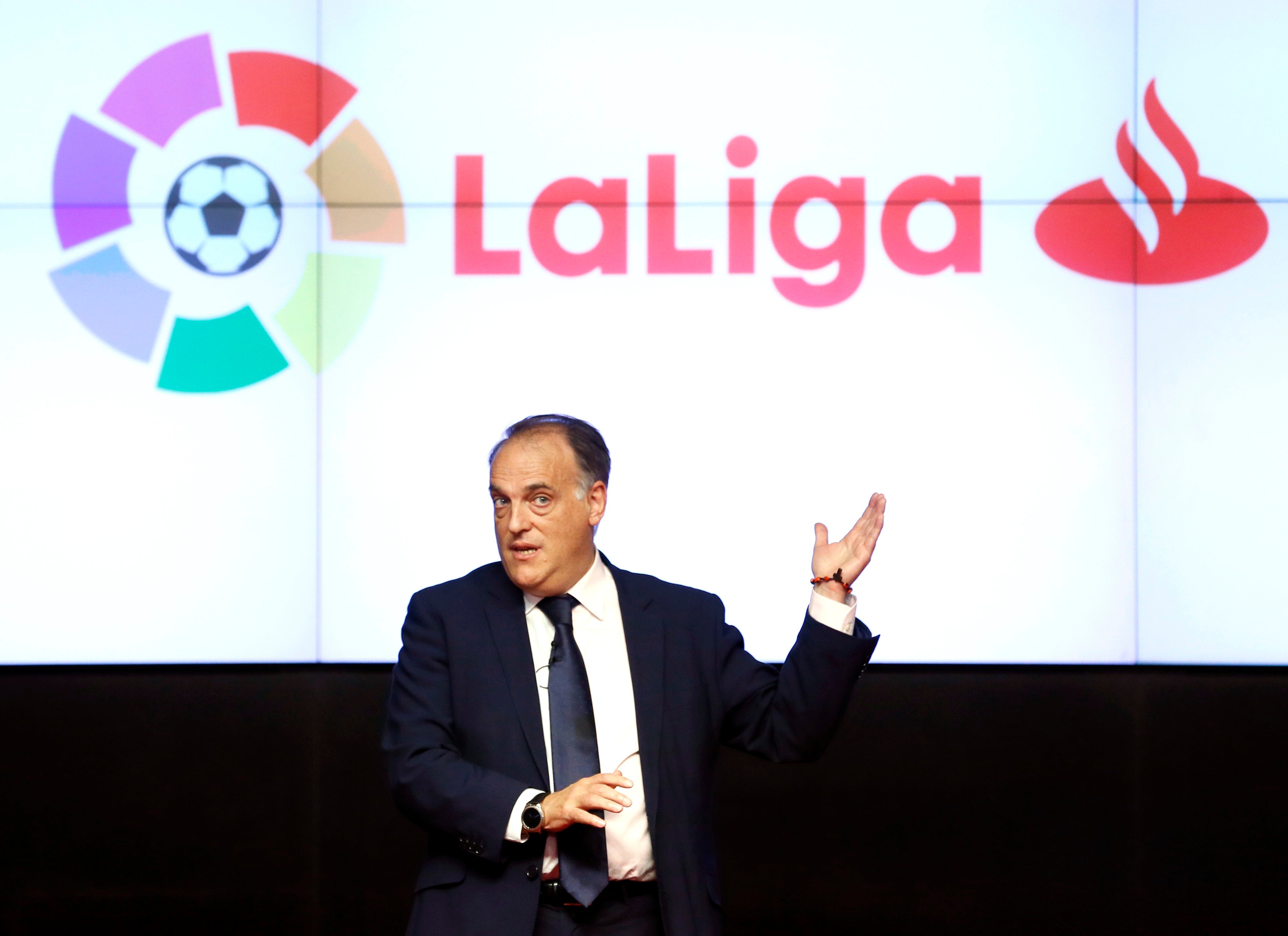 Javier Tebas dice que el Barcelona tiene derecho a ir al TAD, pero que él no incitó a la violencia Javier Tebas dice que el Barcelona tiene derecho a ir al TAD, pero que él no incitó a la violencia