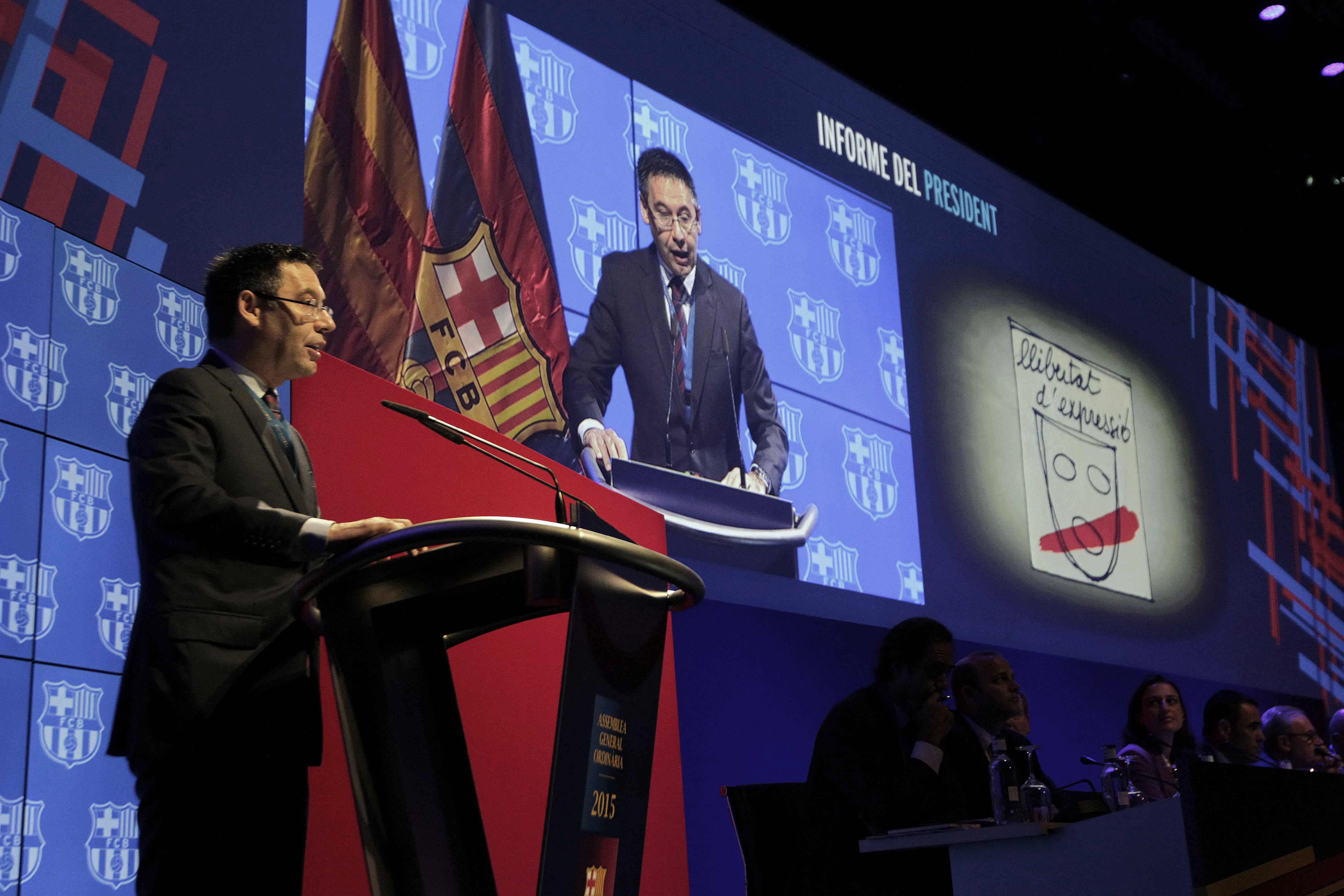 Bartomeu: "Las declaraciones de Tebas fomentan la violencia y son impropias de un dirigente" Bartomeu: "Las declaraciones de Tebas fomentan la violencia y son impropias de un dirigente"