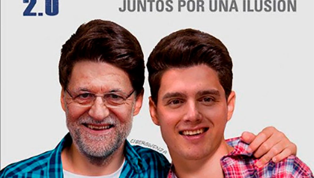 Rajoy y Rivera, protagonistas de un 'meme'.