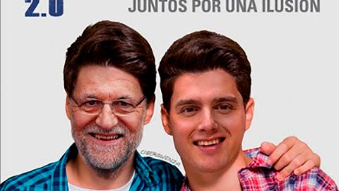 Rajoy y Rivera, protagonistas de un 'meme'.